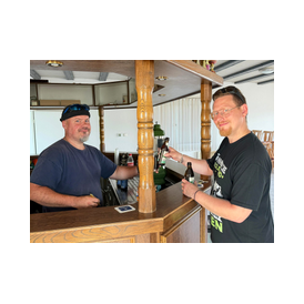 Daniel und Alex haben Spass