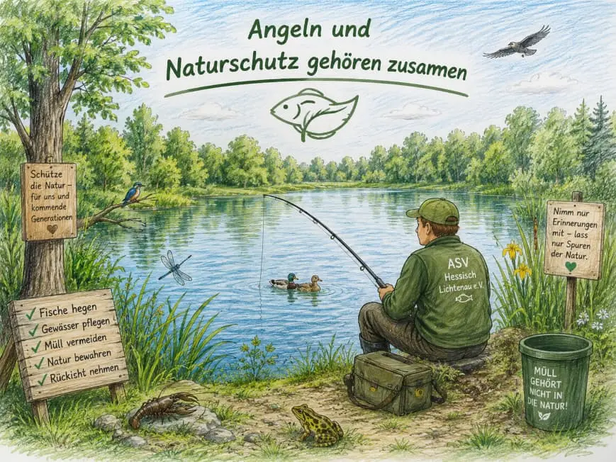 Großes Bild Angeln Naturschutz